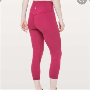 LuLuLemon Align Cropped Leggings - Cranberry